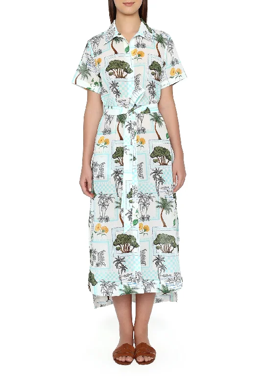 Summer Maxi Shirt Dress Relaxed Shirt Dress