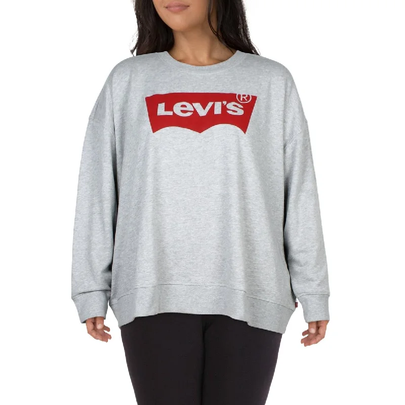 Levi's Womens Plus Trendy Long sleeves Sweatshirt Soft Sweatshirts for Women