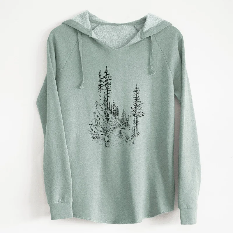 Into the Woods - Hiking - Cali Wave Hooded Sweatshirt Hoodie Sweatshirt with Logo