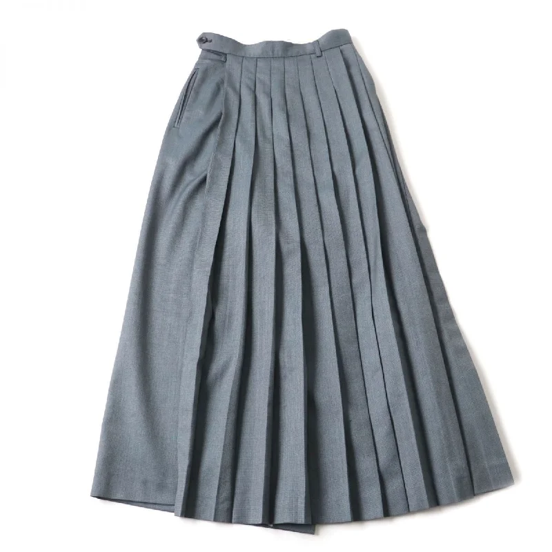 Beautiful People Wool Silk Wrap Skirt Pants Grey Casual unclassified skirts