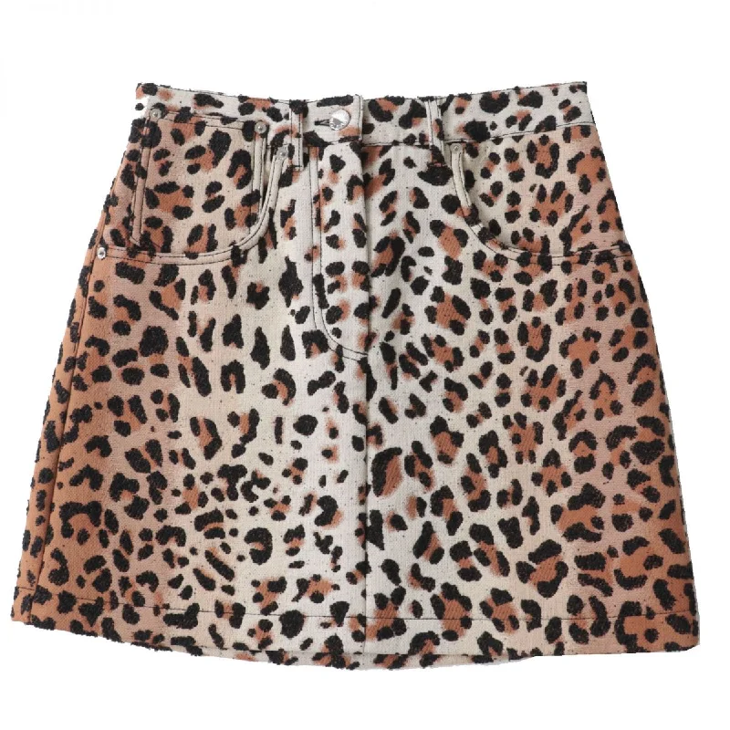 Louis Vuitton Women's A-line Skirt Leopard Pattern Cocktail unclassified skirts