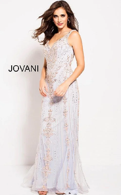 Jovani 60829 Prom Long Sleeveless Beaded Dress Women's trendy maxi dresses sale