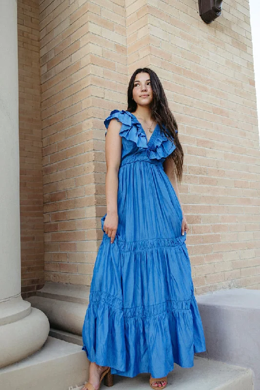 Victoria Ruffle Tiered Maxi Dress Hot new arrivals in maxi dresses