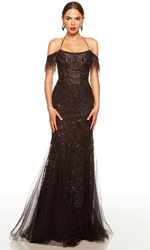 Alyce Paris 61416 - Beaded Lace Scoop Neck Prom Gown Sequin party dresses