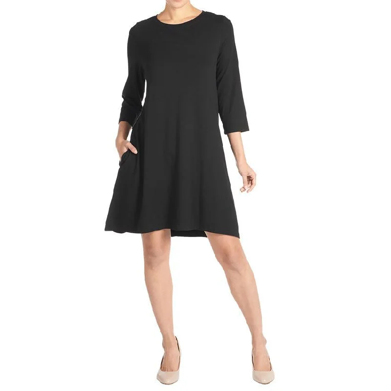 Oh So Soft Essential Tunic Dress - Black Boho unclassified dresses