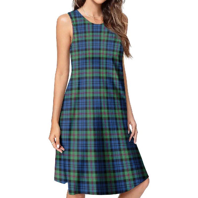 Baird Ancient Tartan Womens Casual Dresses Halter unclassified dresses