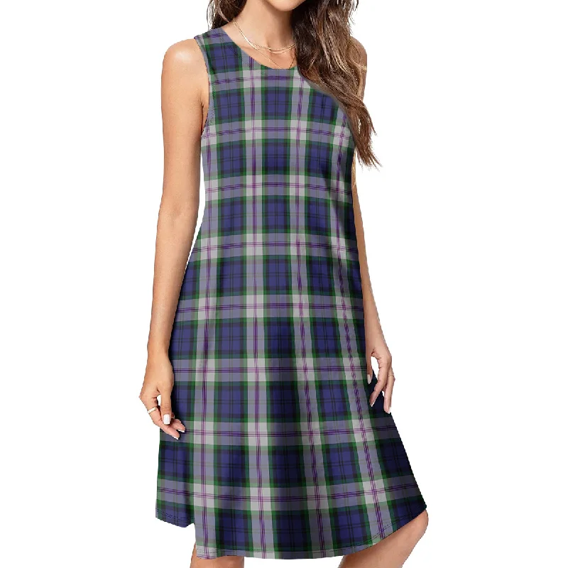 Baird Dress Tartan Womens Casual Dresses Cotton unclassified dresses