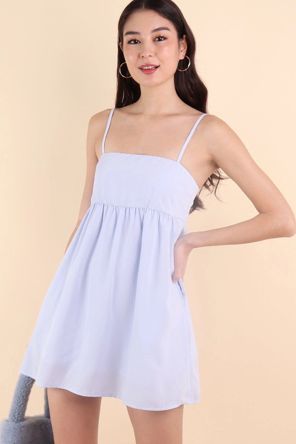 BELLUNA BABYDOLL DRESS IN PERIWINKLE Monochrome unclassified dresses