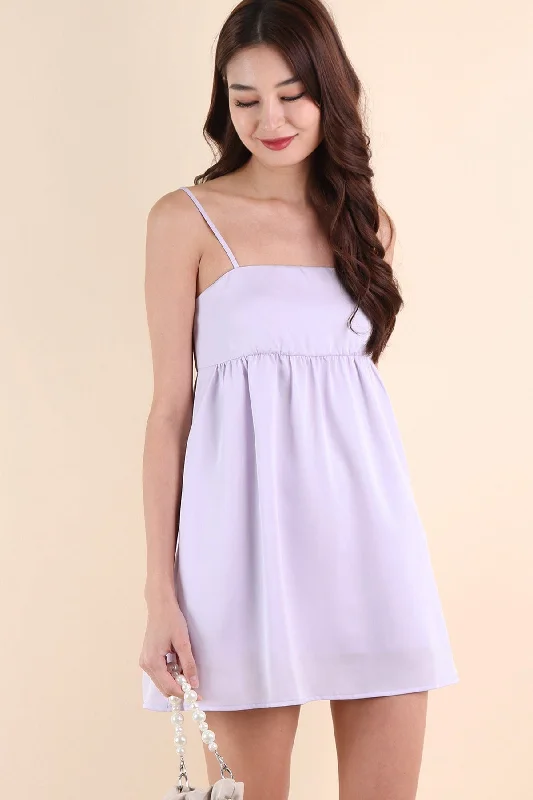 BELLUNA V3 SATIN DRESS IN LILAC Short unclassified dresses