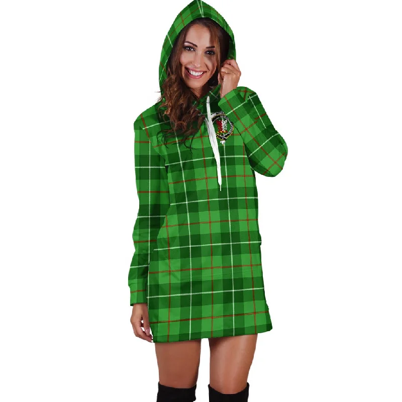 Boyle Tartan Hoodie Dress with Family Crest Spring unclassified dresses