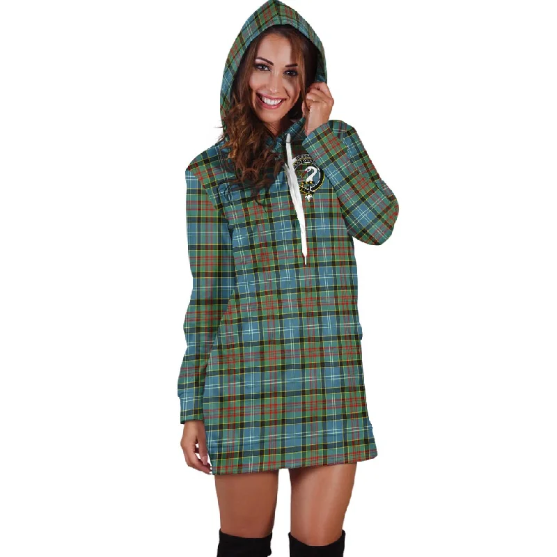 Brisbane Tartan Hoodie Dress with Family Crest Chic unclassified dresses