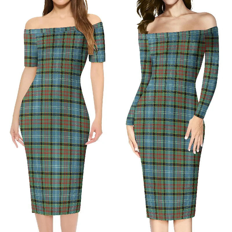 Brisbane Tartan Off Shoulder Lady Dress Petite unclassified dresses