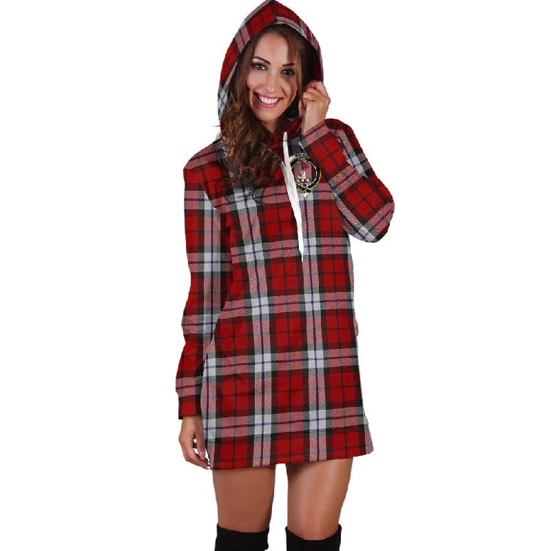 Brodie Dress Tartan Hoodie Dress with Family Crest Pastel unclassified dresses