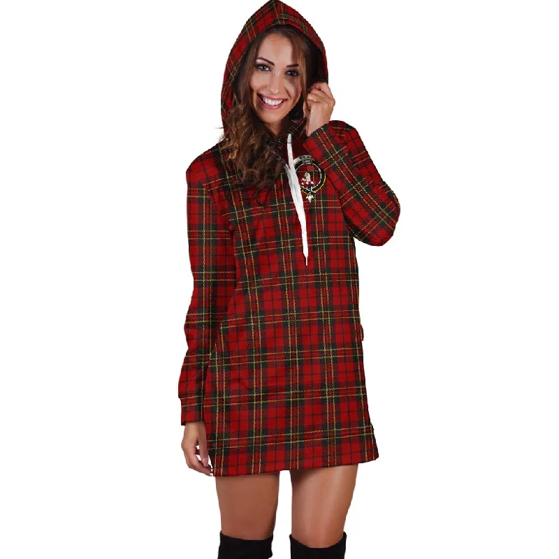 Brodie Tartan Hoodie Dress with Family Crest Long unclassified dresses