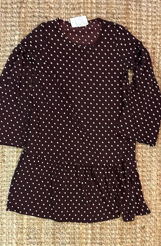 Brown Polkadot Drop-Waist Dress *Clearance…no returns* Vintage unclassified dresses