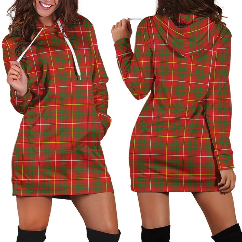 Bruce County Canada Tartan Hoodie Dress One-shoulder unclassified dresses