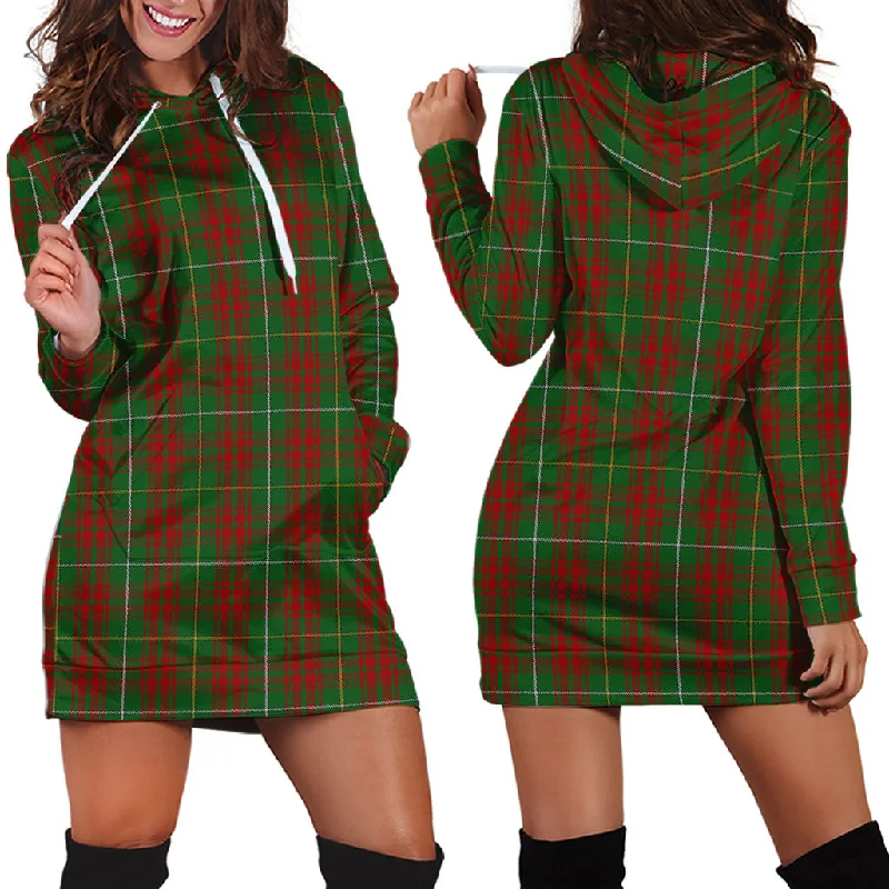 Bruce Hunting Tartan Hoodie Dress Polka dot unclassified dresses