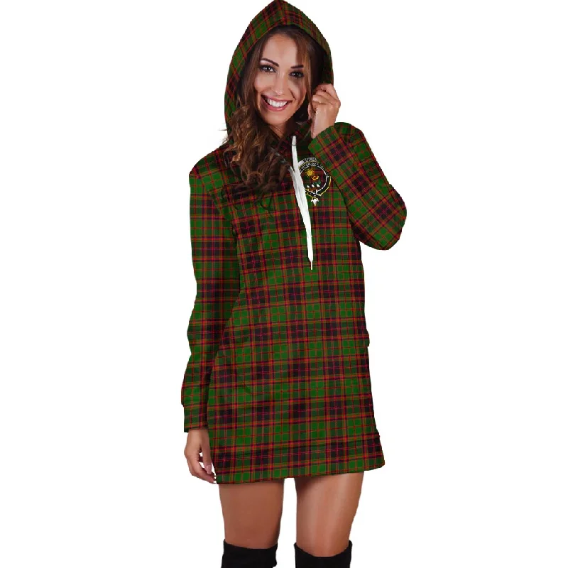 Buchan Tartan Hoodie Dress with Family Crest Party unclassified dresses