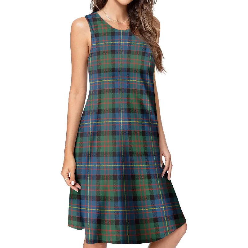 Cameron of Erracht Ancient Tartan Womens Casual Dresses Silk unclassified dresses