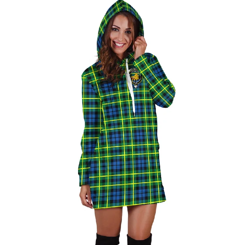 Campbell of Breadalbane Ancient Tartan Hoodie Dress with Family Crest Petite unclassified dresses