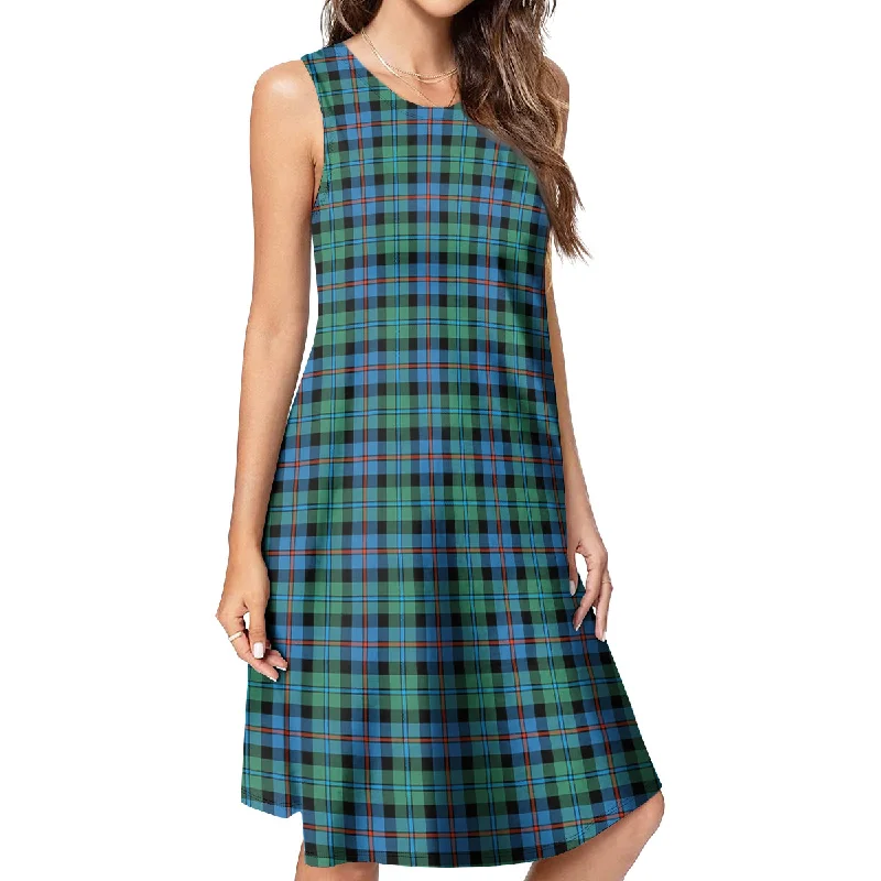 Campbell of Cawdor Ancient Tartan Womens Casual Dresses Luxury unclassified dresses