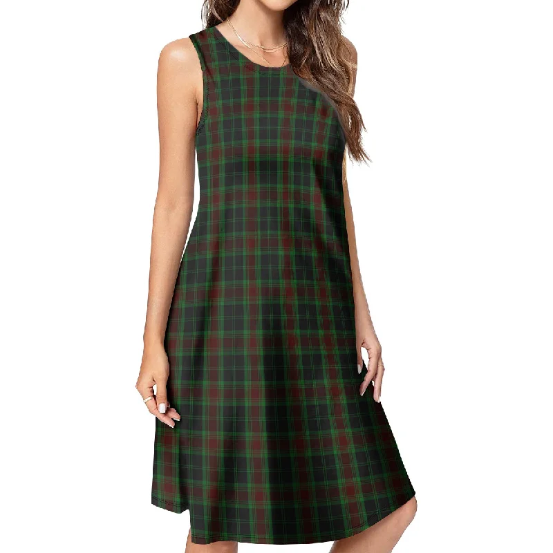 Carlow County Ireland Tartan Womens Casual Dresses Cotton unclassified dresses