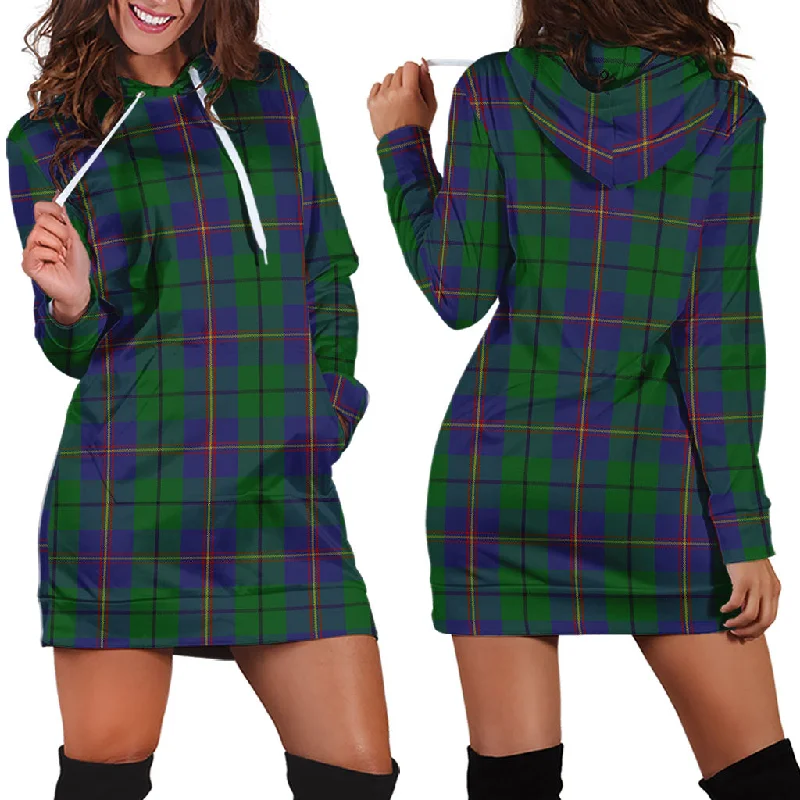 Carmichael Tartan Hoodie Dress Backless unclassified dresses