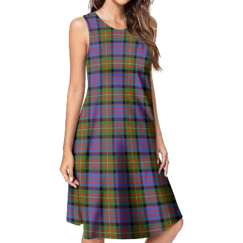 Carnegie Ancient Tartan Womens Casual Dresses Smocked unclassified dresses