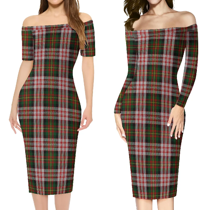 Carnegie Dress Tartan Off Shoulder Lady Dress Cotton unclassified dresses