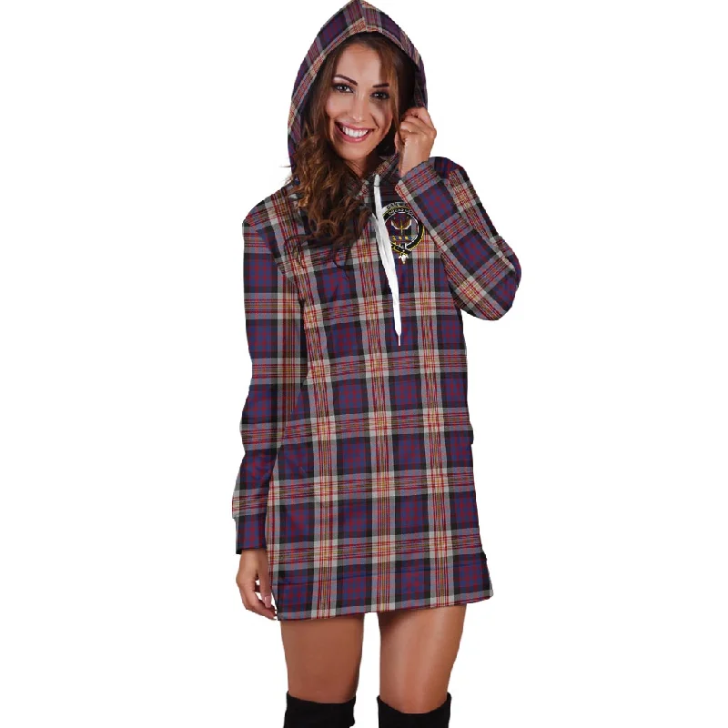 Carnegie Tartan Hoodie Dress with Family Crest Women's unclassified dresses