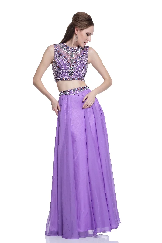 Cinderella Divine -C291 Two-Piece Chiffon Evening Dress Street style unclassified dresses