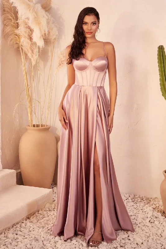 Cinderella Divine -CD337 Sweetheart Satin A-Line Dress Fashionable unclassified dresses