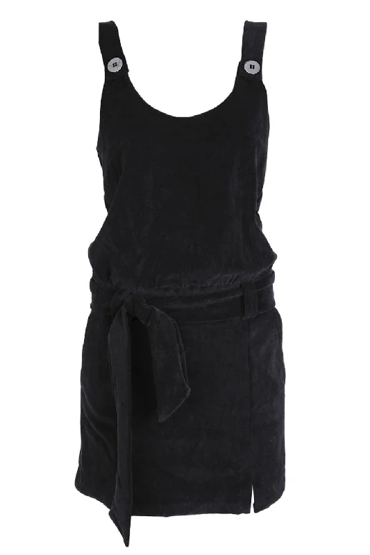 CLUBE BOSSA VELOUR Black Cotton Dress Street style unclassified dresses