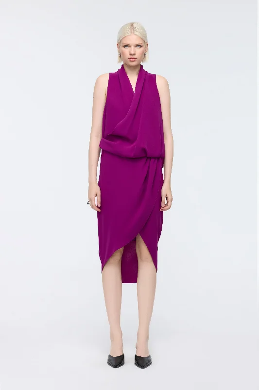 Fuchsia Wrap Dress Festival unclassified dresses