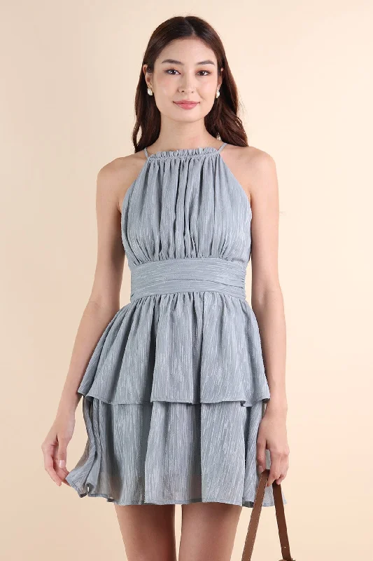 GRACELYN V2 CREPE DRESS IN DUSK BLUE Affordable unclassified dresses