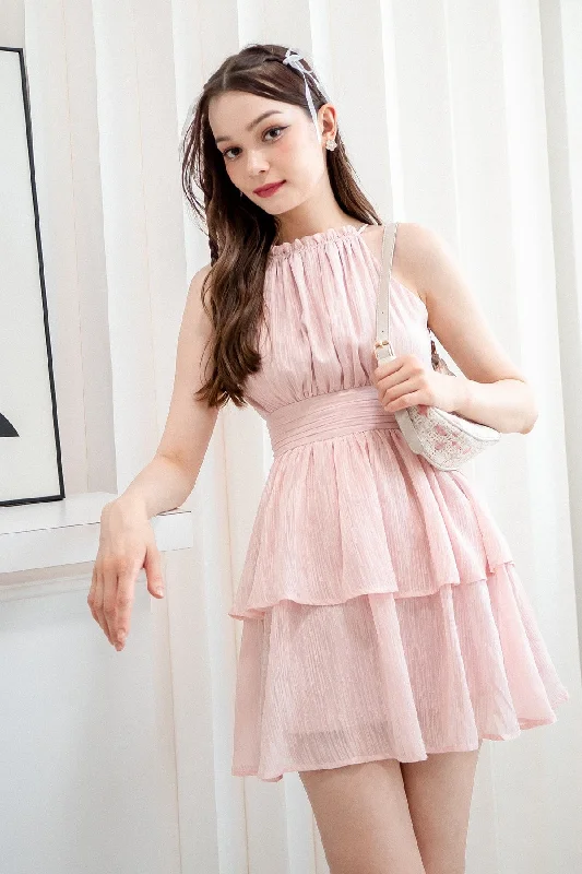 GRACELYN V2 CREPE DRESS IN NUDE PINK Fall unclassified dresses