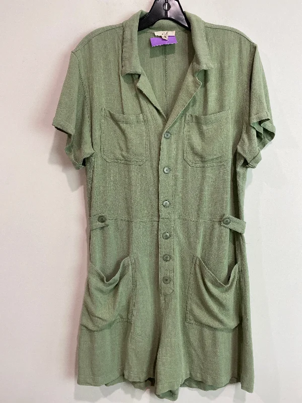 Green Romper Easel, Size M Office unclassified dresses