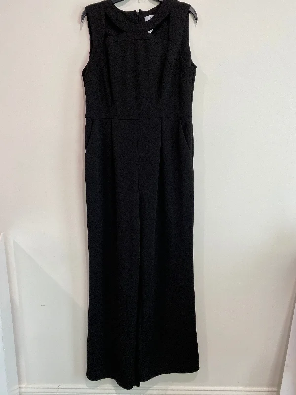 Jumpsuit By Calvin Klein In Black, Size: L Short unclassified dresses