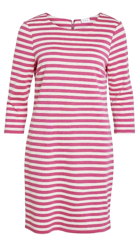 Ninny Pink Dress Color block unclassified dresses