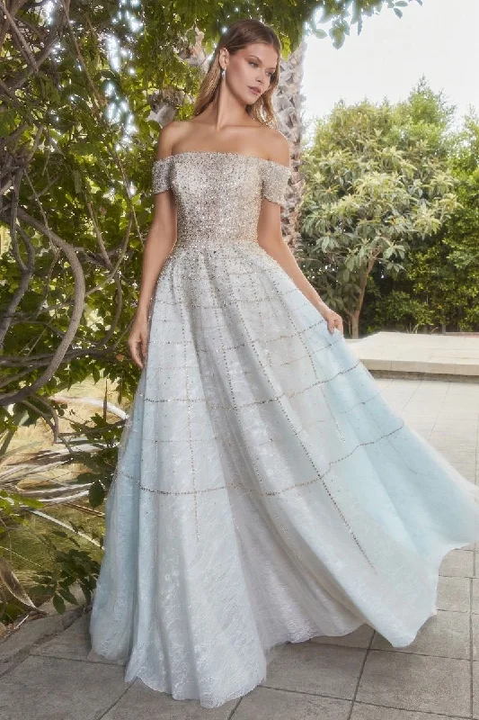 Off The Shoulder Modern Beaded Ballgown By Andrea And Leo -A0724 Flowy unclassified dresses