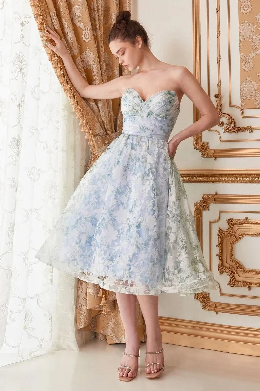 Sweetheart Bodice A-Line Dress By Andrea and Leo -A1196 Printed unclassified dresses