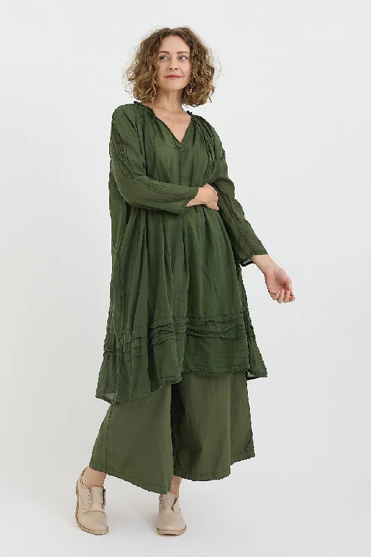 Metta - Tansy Raglan Sleeve Dress - Cotton Voile Wrap unclassified dresses