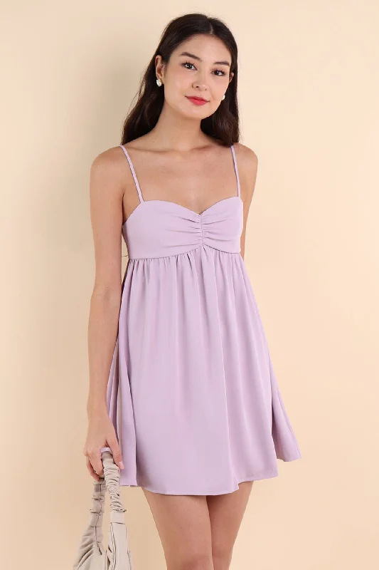 VIVA SWEETHEART ROMPER DRESS IN LILAC Monochrome unclassified dresses