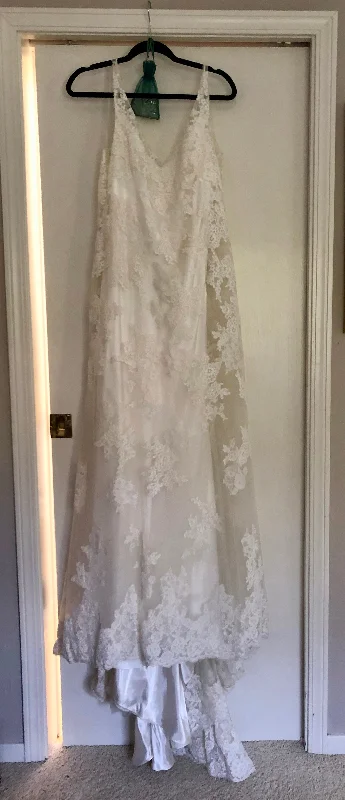 Maggie Sottero Trumpet Lace Simple Lace Dress